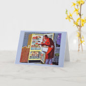 ヴィンテージ深夜スナック父のデイカード カード (黄色い花)