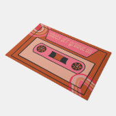 ヴィンテージ混合テープY2Kアーポップ・アートのト ドアマット (アングル)