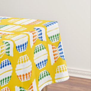 ヴィンテージ混合水玉模様 パターン（の模様が）ある テーブルクロス