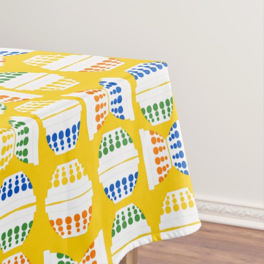 ヴィンテージ混合水玉模様 パターン（の模様が）ある テーブルクロス (インサイチュ)