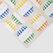 ヴィンテージ混合水玉模様 パターン（の模様が）ある 薄葉紙 (詳細)