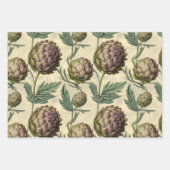 ヴィンテージ混合野菜包装紙 ラッピングペーパーシート (正面2)