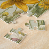 ヴィンテージ混色咲き野花 ジグソーパズル (側面)