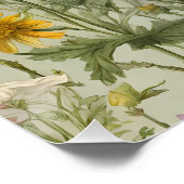 ヴィンテージ混色咲き野花 ポスター (コーナー)