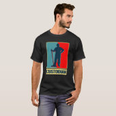 ヴィンテージ清掃員管理人用務員 清掃作業用 Tシャツ (正面フル)