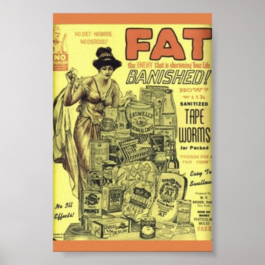 ヴィンテージ減量と衛生化されたテープワーム! ポスター (正面)