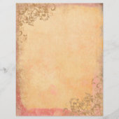 ヴィンテージ渦巻形のスクラップブック紙 (正面)