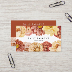 ヴィンテージ温水カラーフローラ 名刺