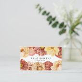 ヴィンテージ温水カラーフローラ 名刺 (スタンド正面)