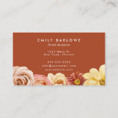 ヴィンテージ温水カラーフローラ 名刺 (裏面)