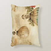 ヴィンテージ温風船（穏やかな風景） (9) アクセントクッション (正面(垂直))