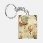 ヴィンテージ温風船（穏やかな風景） (9) キーホルダー (正面左)