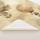 ヴィンテージ温風船（穏やかな風景） (9) シェルパブランケット (3/4)