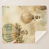 ヴィンテージ温風船（穏やかな風景） (9) シェルパブランケット (正面(横))