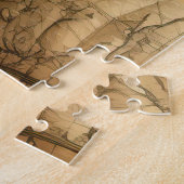 ヴィンテージ温風船(穏やかな風景) (9) ジグソーパズル (側面)