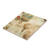 ヴィンテージ温風船（穏やかな風景） (9) タイル (側面)