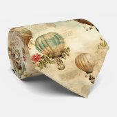 ヴィンテージ温風船（穏やかな風景） (9) ネクタイ (ロール)