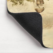 ヴィンテージ温風船（穏やかな風景） (9) マウスパッド (コーナー)