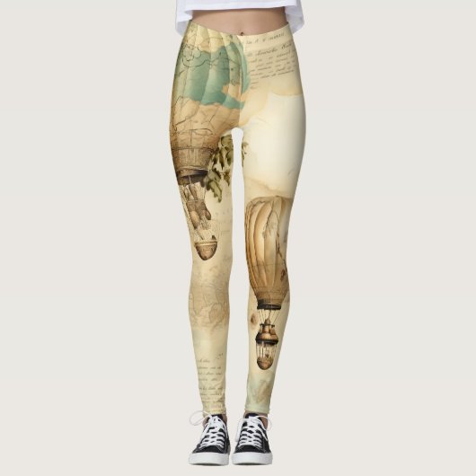 ヴィンテージ温風船(穏やかな風景) (9) レギンス (正面)