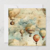 ヴィンテージ温風風船（穏やかな風景内） (6) (正面)