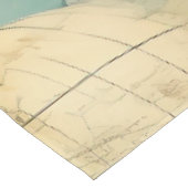 ヴィンテージ温風風船（穏やかな風景内） (6) テーブルクロス (アングル)