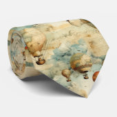 ヴィンテージ温風風船（穏やかな風景内） (6) ネクタイ (ロール)