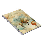 ヴィンテージ温風風船（穏やかな風景内） (6) ノートブック (右側)