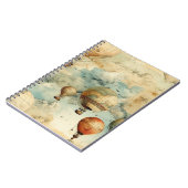 ヴィンテージ温風風船（穏やかな風景内） (6) ノートブック (左側)