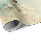 ヴィンテージ温風風船（穏やかな風景内） (6) ラッピングペーパー (ロールコーナー)