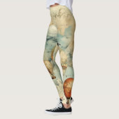 ヴィンテージ温風風船(穏やかな風景内) (6) レギンス (左)