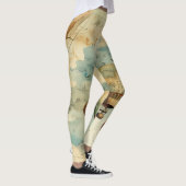 ヴィンテージ温風風船(穏やかな風景内) (6) レギンス (右)