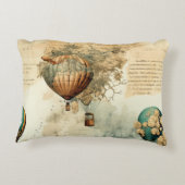 ヴィンテージ温風風船(穏やかな風景) (8) アクセントクッション (裏面)