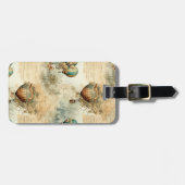 ヴィンテージ温風風船（穏やかな風景） (8) ラゲッジタグ (正面横)