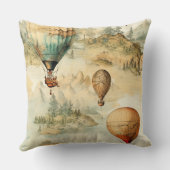ヴィンテージ温風風船(風景内) (4) クッション (裏面)