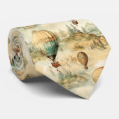 ヴィンテージ温風風船(風景内) (4) ネクタイ (ロール)