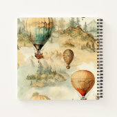 ヴィンテージ温風風船（風景内） (4) ノートブック (裏面)