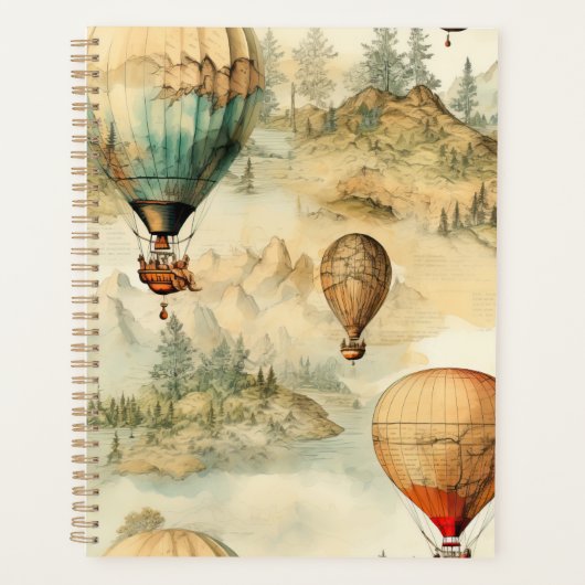 ヴィンテージ温風風船（風景内） (4) プランナー手帳 (正面)