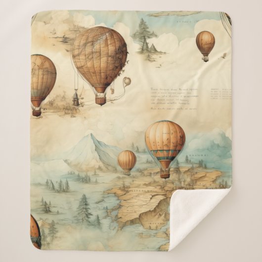 ヴィンテージ温風風船(2) シェルパブランケット (正面)