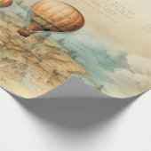 ヴィンテージ温風風船(2) ラッピングペーパー (角)