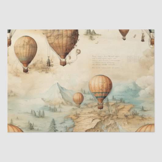 ヴィンテージ温風風船(2) 薄葉紙 (正面)