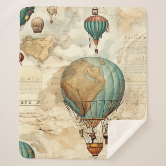 ヴィンテージ温風風船(5) シェルパブランケット (正面)