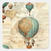 ヴィンテージ温風風船(5) スクエアシール (正面)