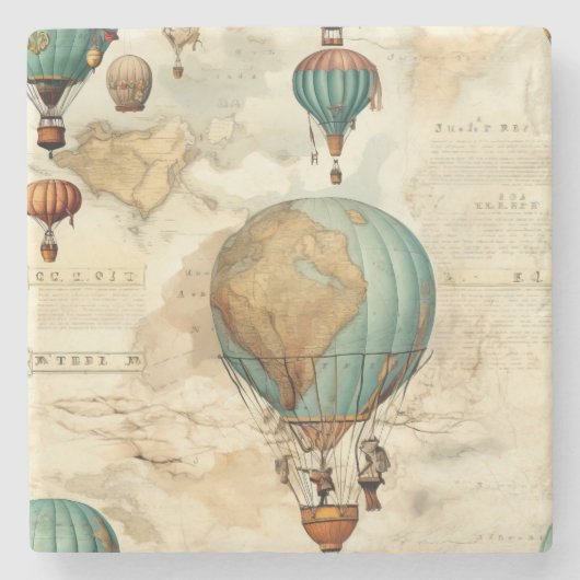 ヴィンテージ温風風船(5) ストーンコースター (正面)