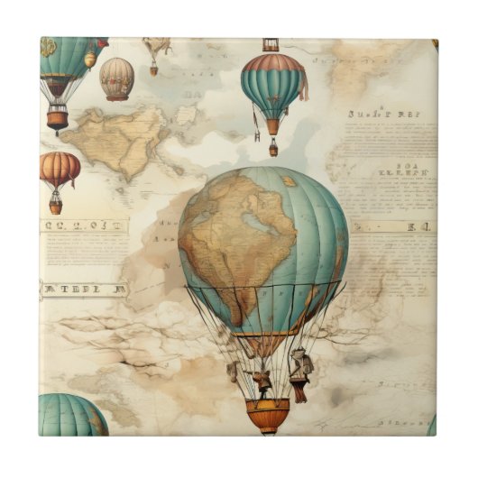 ヴィンテージ温風風船(5) タイル (正面)