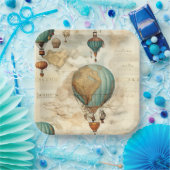 ヴィンテージ温風風船(5) ペーパープレート (パーティー)