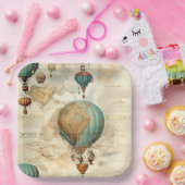 ヴィンテージ温風風船(5) ペーパープレート (パーティー)