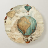 ヴィンテージ温風風船(5) ラウンドクッション (裏面)