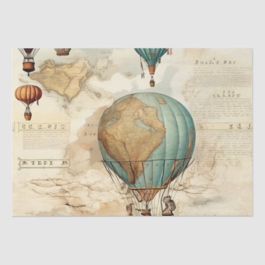 ヴィンテージ温風風船(5) 薄葉紙 (正面)