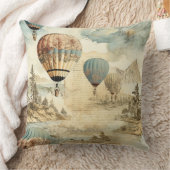 ヴィンテージ温風風船(7) クッション (ブランケット)