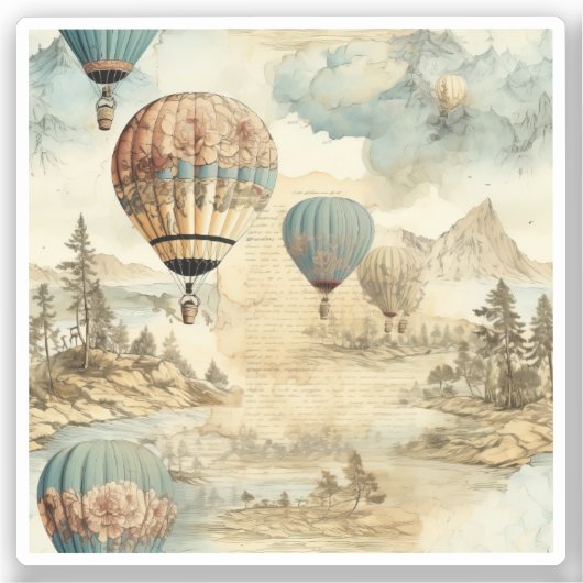 ヴィンテージ温風風船(7) シール (正面)